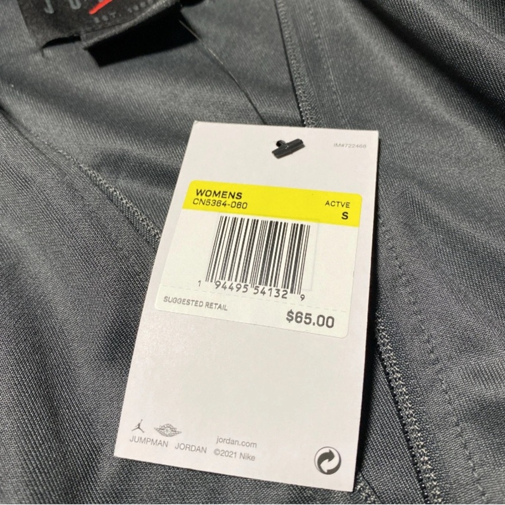 Nike Air Jordan Jumpman Full Zip Basketball Jacket Women's Size Small Gray White - Picture 7 of 9